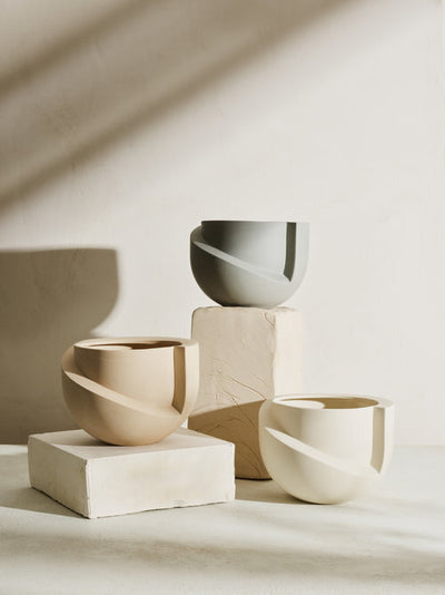 product image for vayu ceramic tabletop planter in stone design by light and ladder 4 29