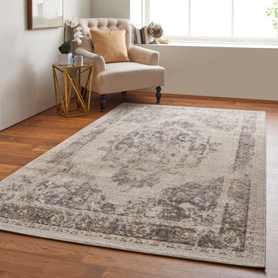 product image for wyllah traditional medallion ivory brown rug by bd fine cmar39klivybrnc16 9 26