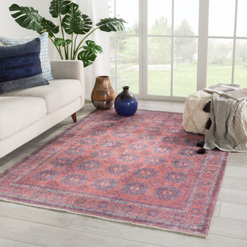 media image for boh05 shelta oriental blue red area rug design by jaipur 6 288