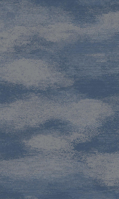 product image for Cloud-like Navy Textured Metallic Wallpaper by Walls Republic 57