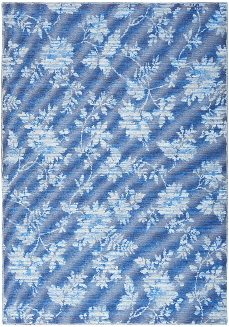 media image for washables collection blue rug by nourison 99446892300 redo 1 21