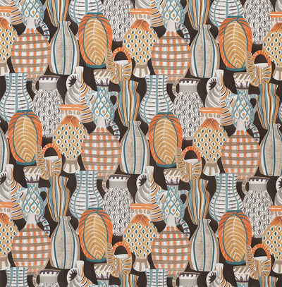 product image for Les Rêves Collioure Chocolate/Orange Fabric 74