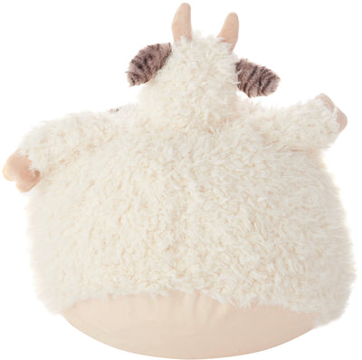 product image for Plush Lines Handcrafted  Cow Pouf Kids Ivory Plush Animal 97