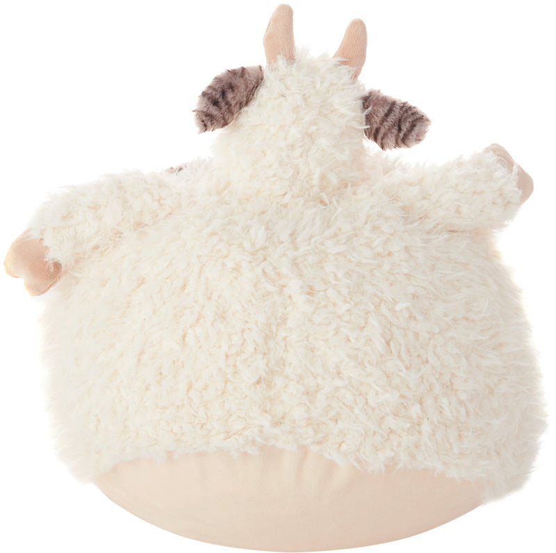 media image for Plush Lines Handcrafted  Cow Pouf Kids Ivory Plush Animal 258