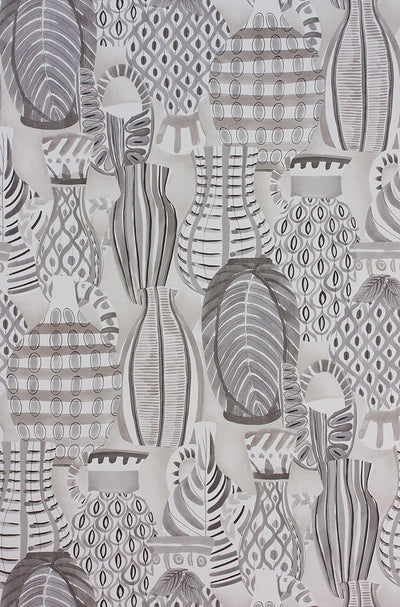product image for Collioure Wallpaper in gray from the Les Reves Collection by Nina Campbell 93