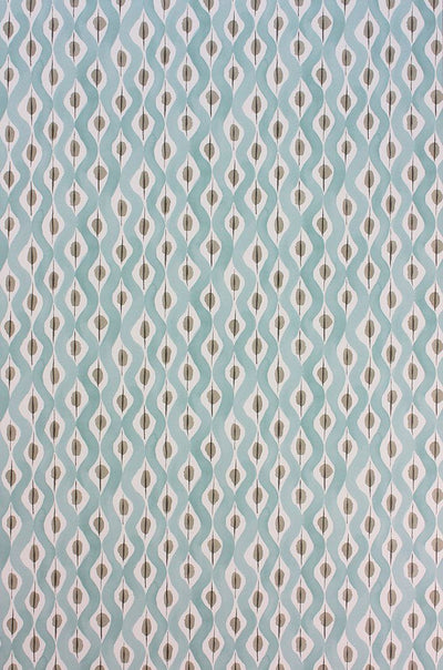 product image of Beau Rivage Wallpaper in turquoise from the Les Reves Collection by Nina Campbell 52