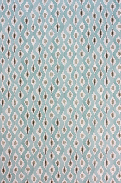 product image of Sample Beau Rivage Wallpaper in turquoise from the Les R��ves Collection by Nina Campbell 58