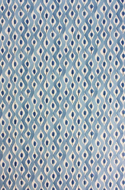 product image of Beau Rivage Wallpaper in blue from the Les Reves Collection by Nina Campbell 532