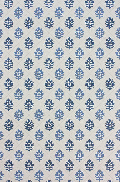 product image for Camille Wallpaper in blue from the Les Reves Collection by Nina Campbell 21