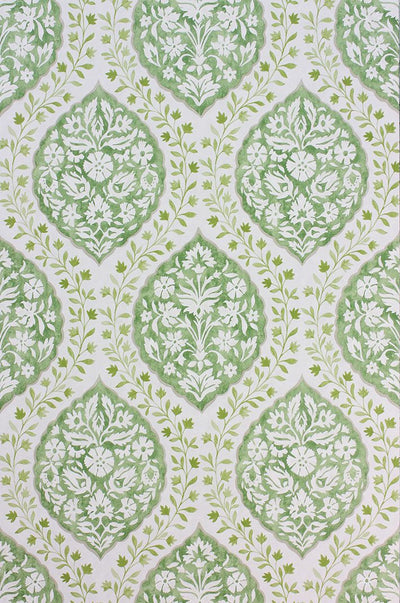 product image of Sample Marguerite Wallpaper in green from the Les R��ves Collection by Nina Campbell 598