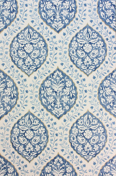 product image of Marguerite Wallpaper in blue from the Les Reves Collection by Nina Campbell 590