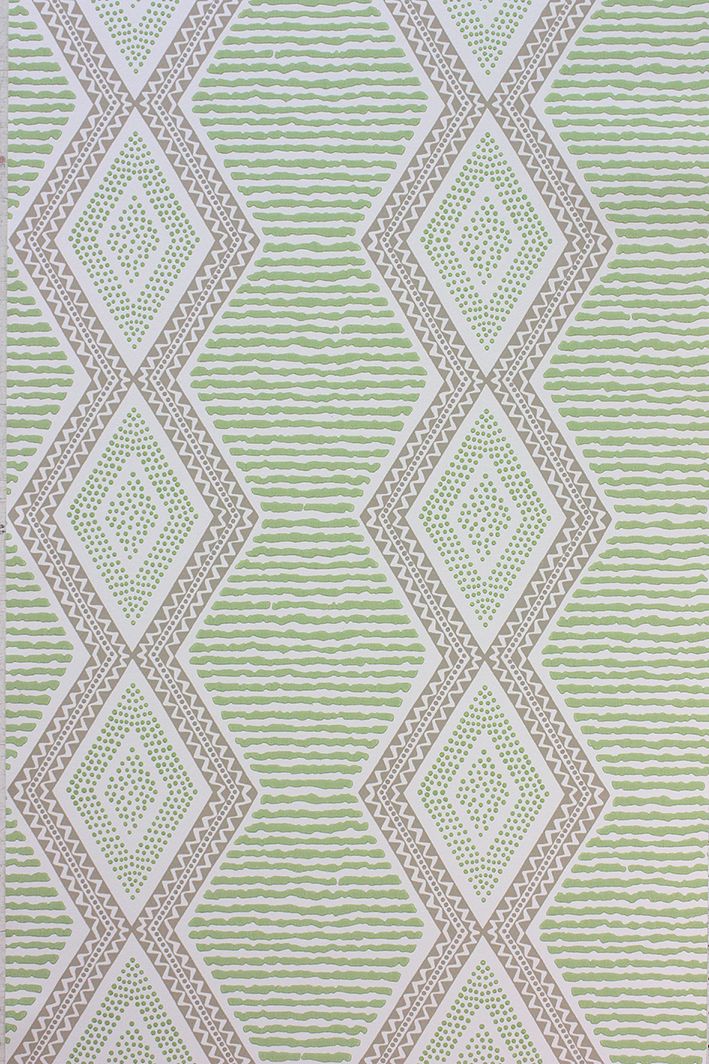 media image for Sample Belle ��le Wallpaper in green from the Les R��ves Collection by Nina Campbell 223