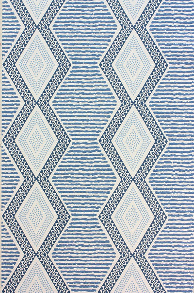 product image of Sample Belle ��le Wallpaper in blue from the Les R��ves Collection by Nina Campbell 532