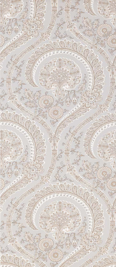 product image of Sample Les Indiennes Wallpaper in tan Color by Nina Campbell 52