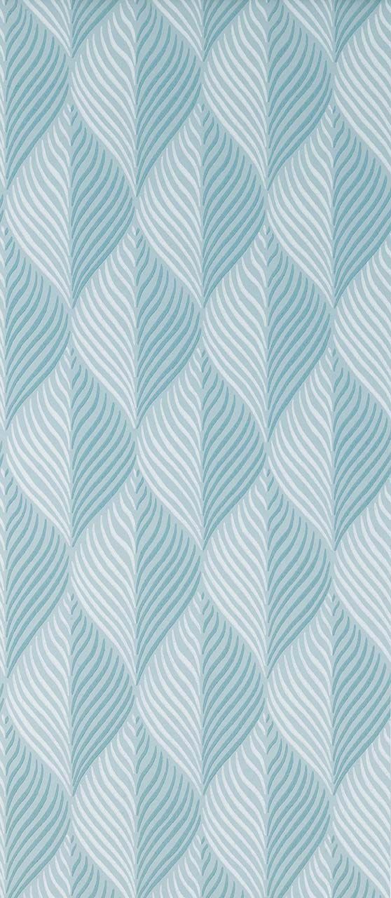 media image for Bonnelles Wallpaper in turquoise from the Les Indiennes Collection by Nina Campbell 222