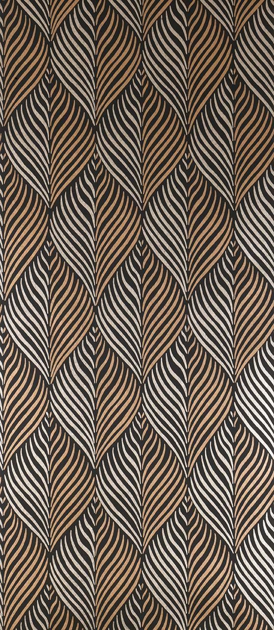 media image for Bonnelles Wallpaper in brown from the Les Indiennes Collection by Nina Campbell 279
