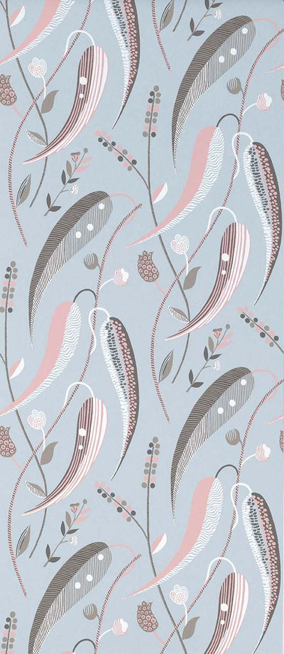 product image of Colbert Wallpaper in French Gray from the Les Indiennes Collection by Nina Campbell 515