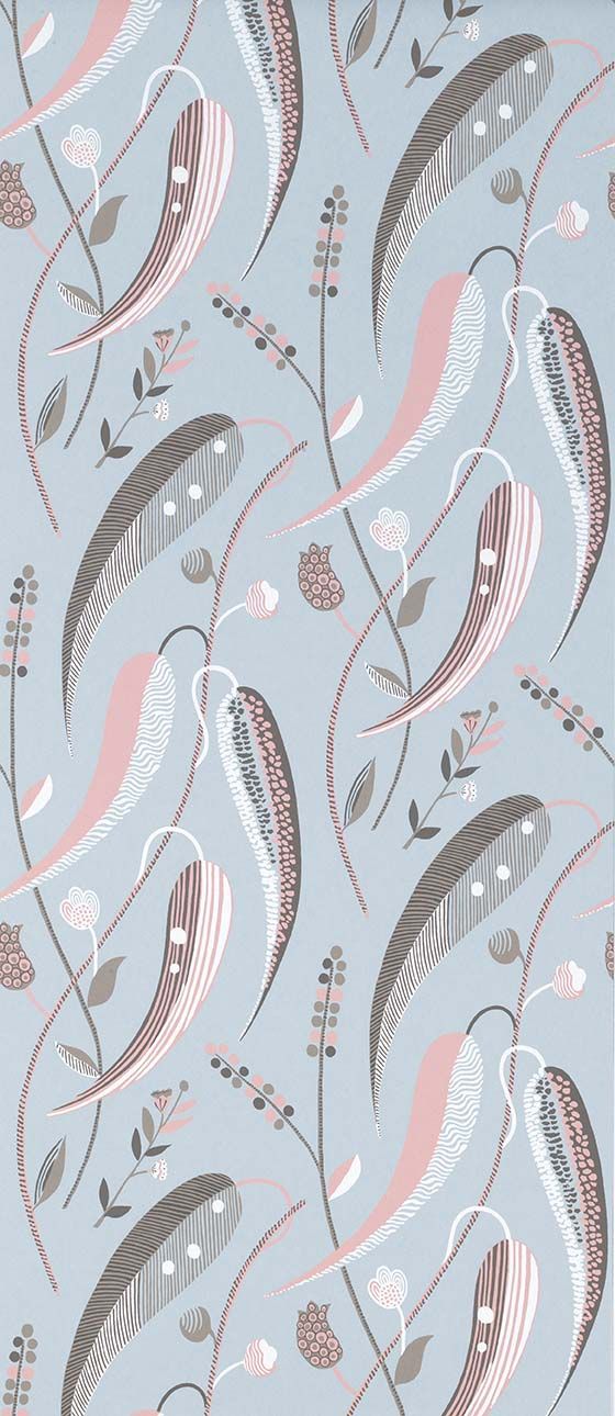 media image for Colbert Wallpaper in French Gray from the Les Indiennes Collection by Nina Campbell 245