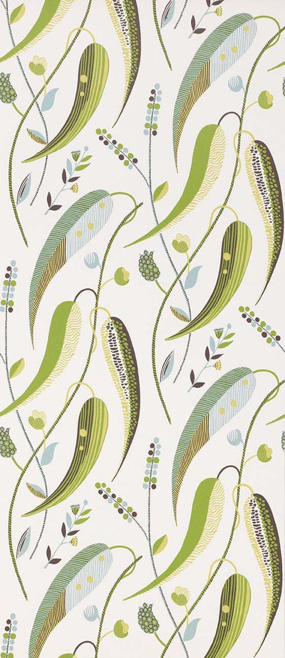 product image for Colbert Wallpaper in green and beige from the Les Indiennes Collection by Nina Campbell 7