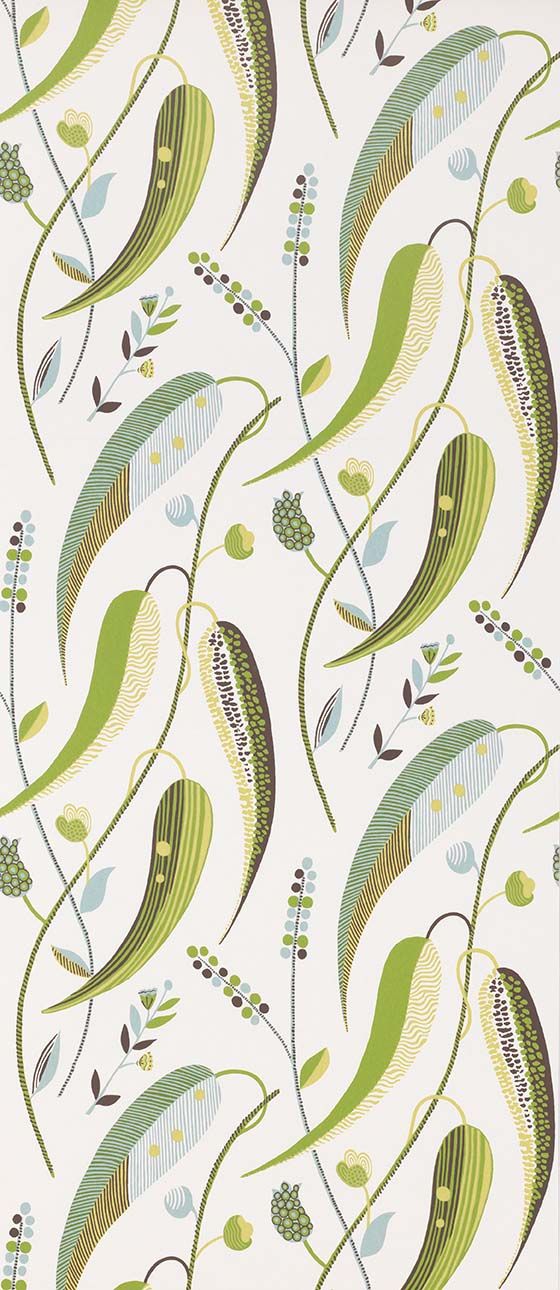 media image for Colbert Wallpaper in green and beige from the Les Indiennes Collection by Nina Campbell 216