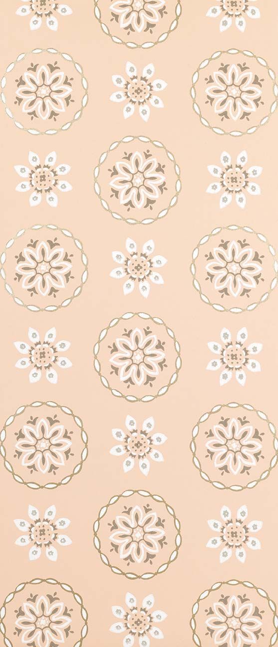 media image for Garance Wallpaper in tan from the Les Indiennes Collection by Nina Campbell 246