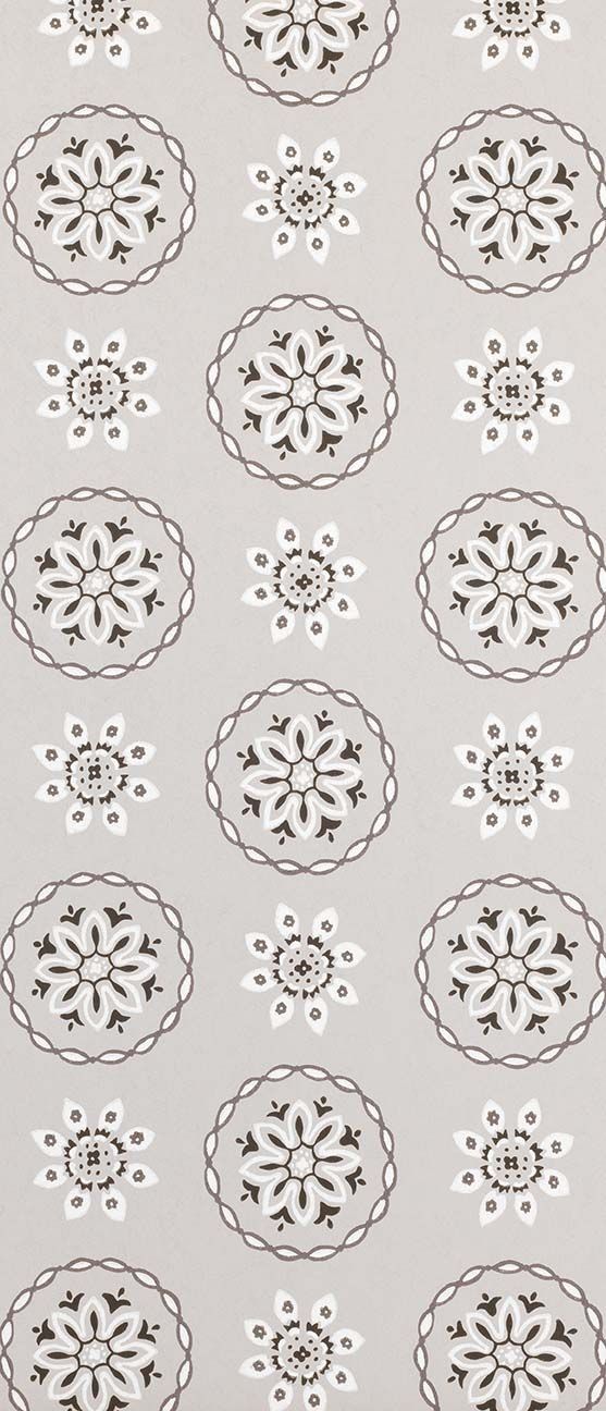 media image for Garance Wallpaper in grey from the Les Indiennes Collection by Nina Campbell 226