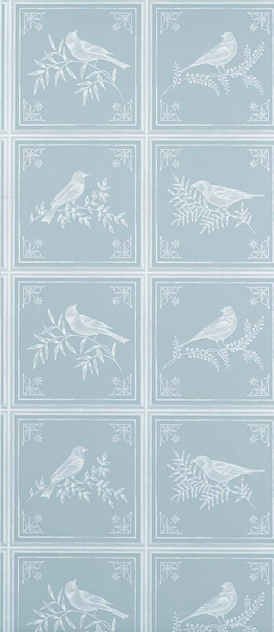 product image for Fortoiseau Wallpaper in turquoise from the Les Indiennes Collection by Nina Campbell 95