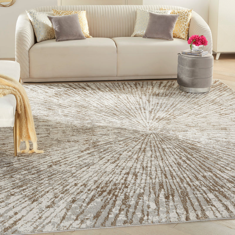 media image for metallic grey mocha rug by nourison 99446852892 redo 4 23