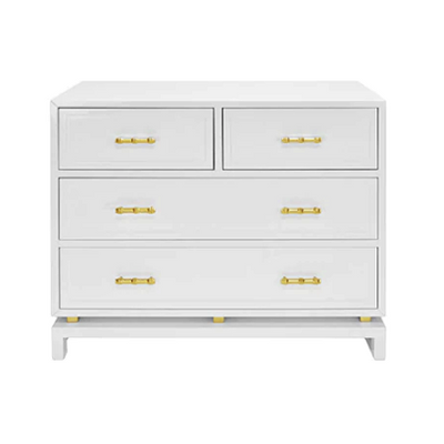product image for Four Drawer Chest with Gold Leaf Details in Various Colors 71
