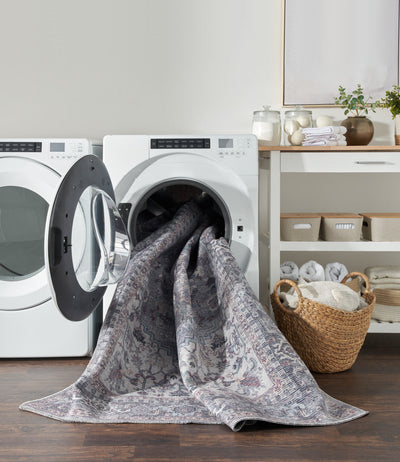 product image for Nicole Curtis Machine Washable Series Grey Vintage Rug By Nicole Curtis Nsn 099446164674 9 71