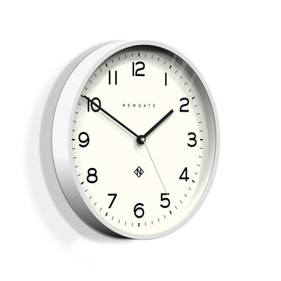 product image for number three echo clock in pebble white design by newgate 2 68