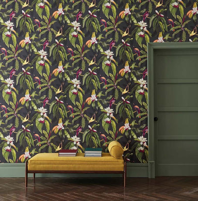 product image of Michelia Charcoal Wallpaper from the Empyrea Collection by Osborne & Little 528