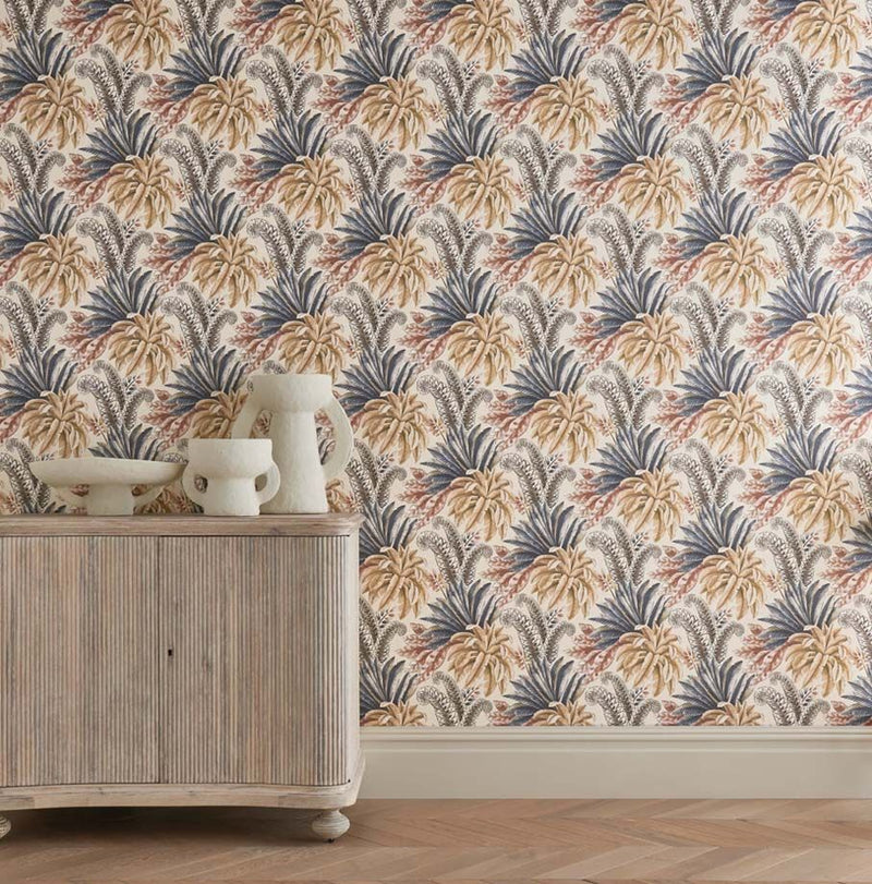 media image for Paloma Gold/Emerald/Fuchsia Wallpaper from the Empyrea Collection by Osborne & Little 283