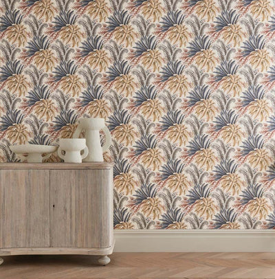 product image of Paloma Terracotta/Ochre/Steel Wallpaper from the Empyrea Collection by Osborne & Little 599