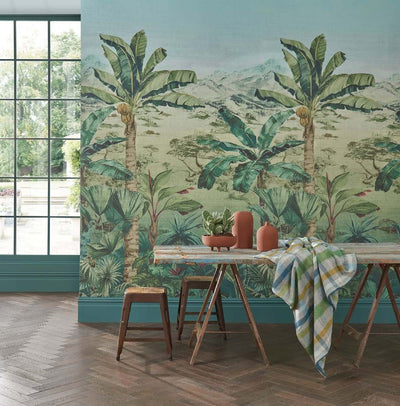 product image of Martinique Leaf Green Wallpaper from the Empyrea Collection by Osborne & Little 514