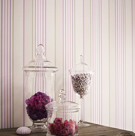 media image for Marylebone Wallpaper in purple and gray from the Strand Collection by Osborne & Little 259