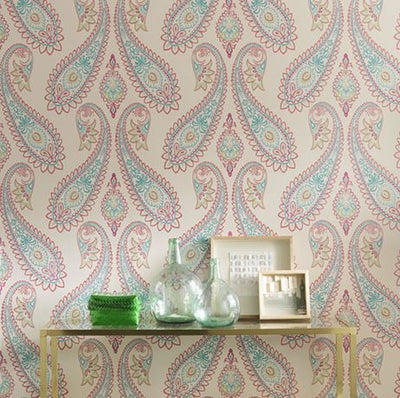 product image for Nizam Wallpaper in multi-color from the Grand Tour Collection by Osborne & Little 34