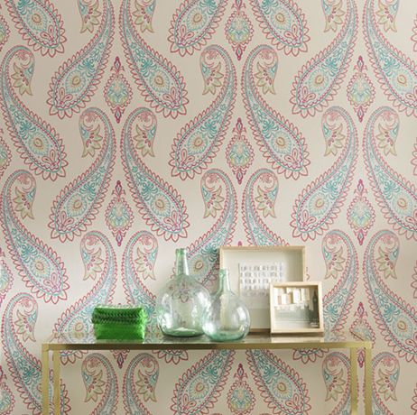 media image for Nizam Wallpaper in multi-color from the Grand Tour Collection by Osborne & Little 255