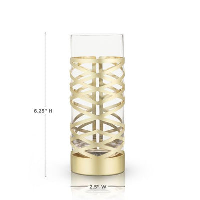 product image for gold crystal patterned highball glasses 5 31