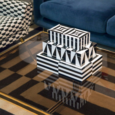 product image for Small Op Art Lacquer Box 49