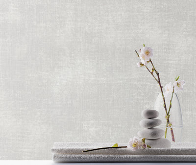 product image for Metallic Linen Grey Wallpaper from the Atmosphere Collection by Galerie Wallcoverings 24