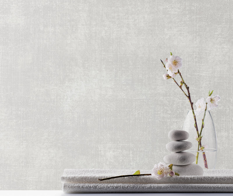 media image for Metallic Linen Grey Wallpaper from the Atmosphere Collection by Galerie Wallcoverings 259