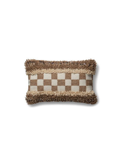 product image for Beige & Brown Pillow by ED Ellen DeGeneres Crafted by Loloi 15