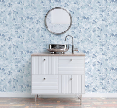 product image for Bubble Up Blue Wallpaper from the Atmosphere Collection by Galerie Wallcoverings 87