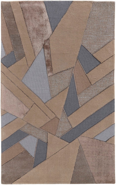 product image for Cutlor Hand Tufted Mosaic Tan/Gray/Cool Blue Rug 1 79