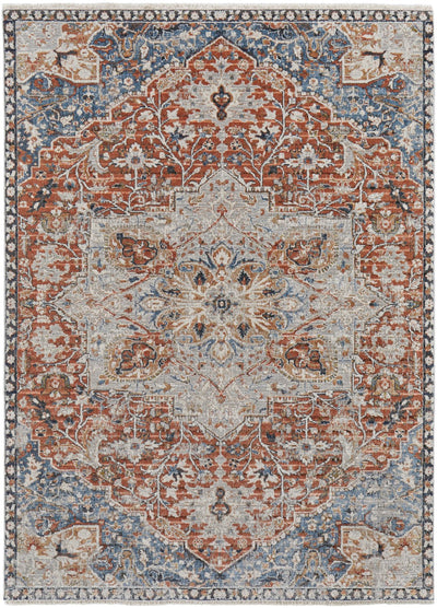 product image for Frencess Medallion Red / Blue Rug 1 30