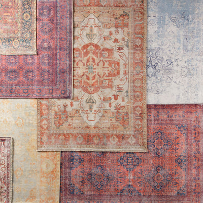 product image for boh06 menowin medallion blue orange area rug design by jaipur 5 6