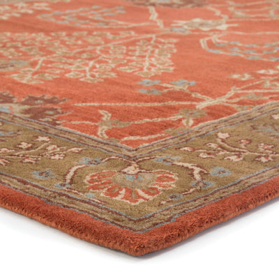 product image for pm51 chambery handmade floral orange brown area rug design by jaipur 3 33