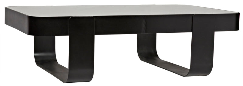 media image for marshall coffee table in black metal design by noir 3 245