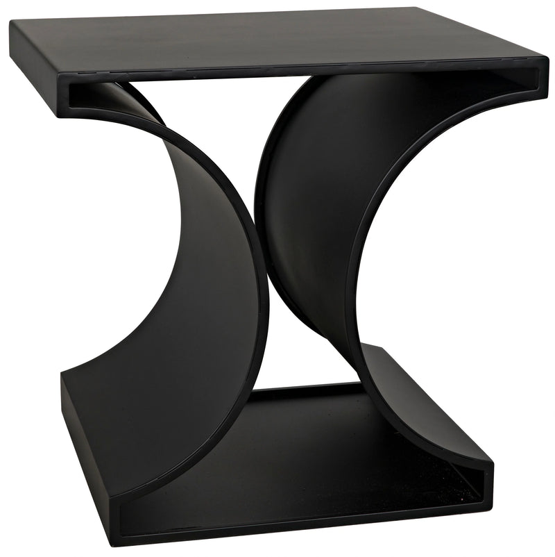 media image for alec side table in black metal design by noir 1 275